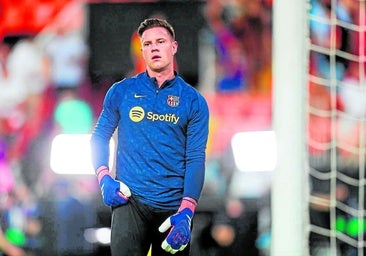 Marc-André Ter Stegen recibiendo capitanía del FC Barcelona