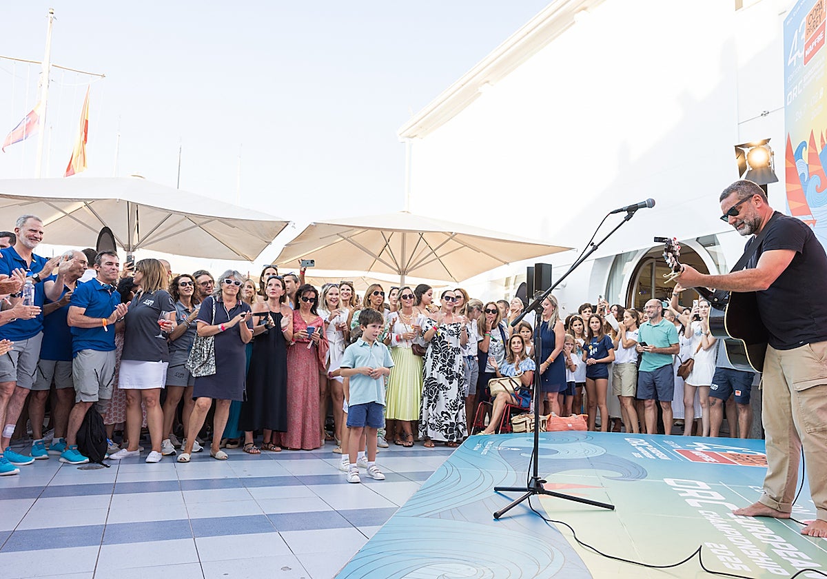 Jaume Anglada actuando en la pasada Copa del Rey Mapfre con la presencia del rey Felipe