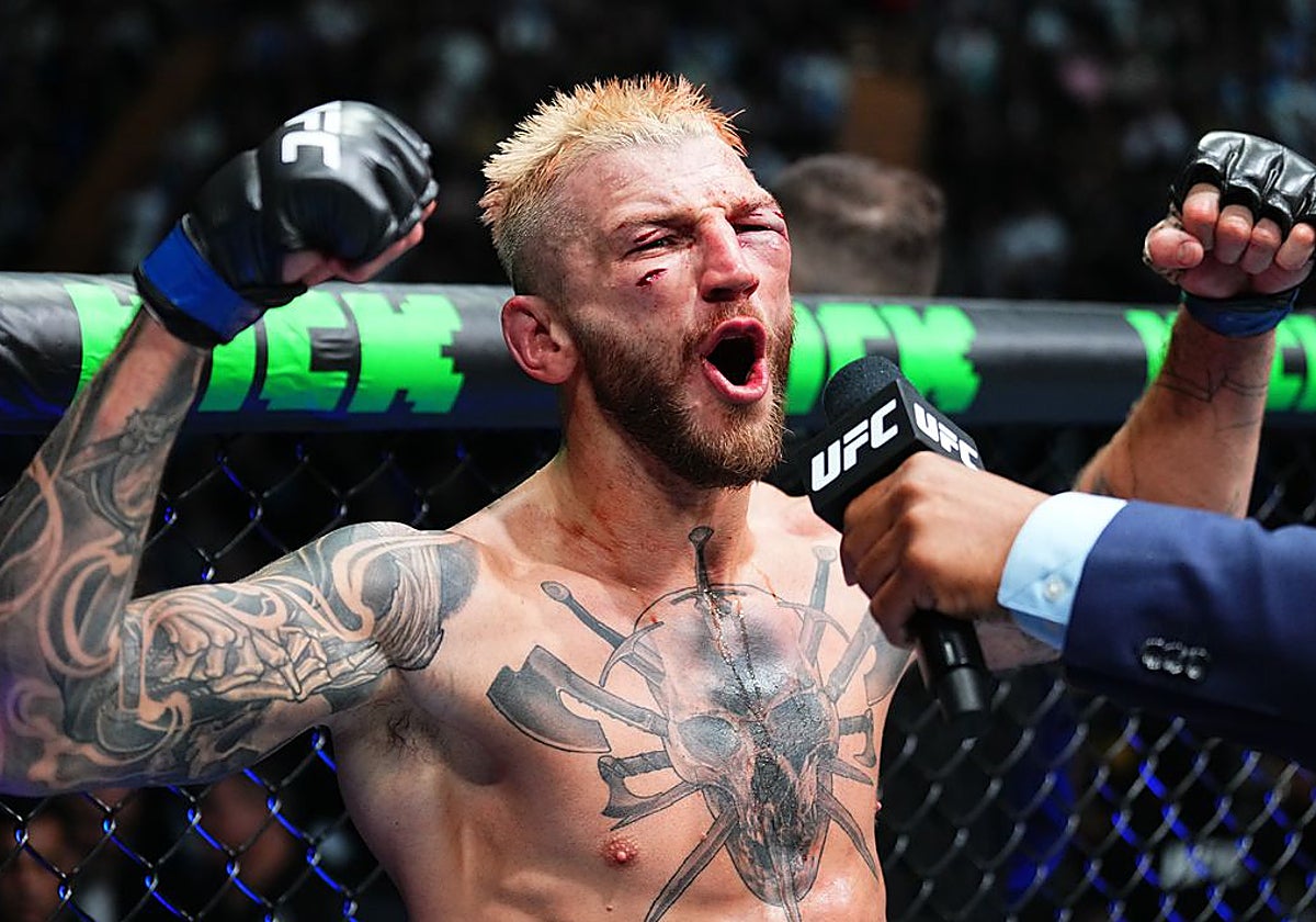 Dan Hooker tras ganar uno de sus combates