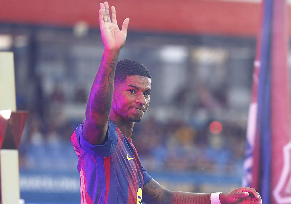 Rashford, en el Joan Gamper