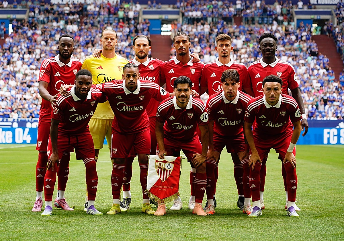 Uno de los equipos titulares del Sevilla FC en la pretemporada