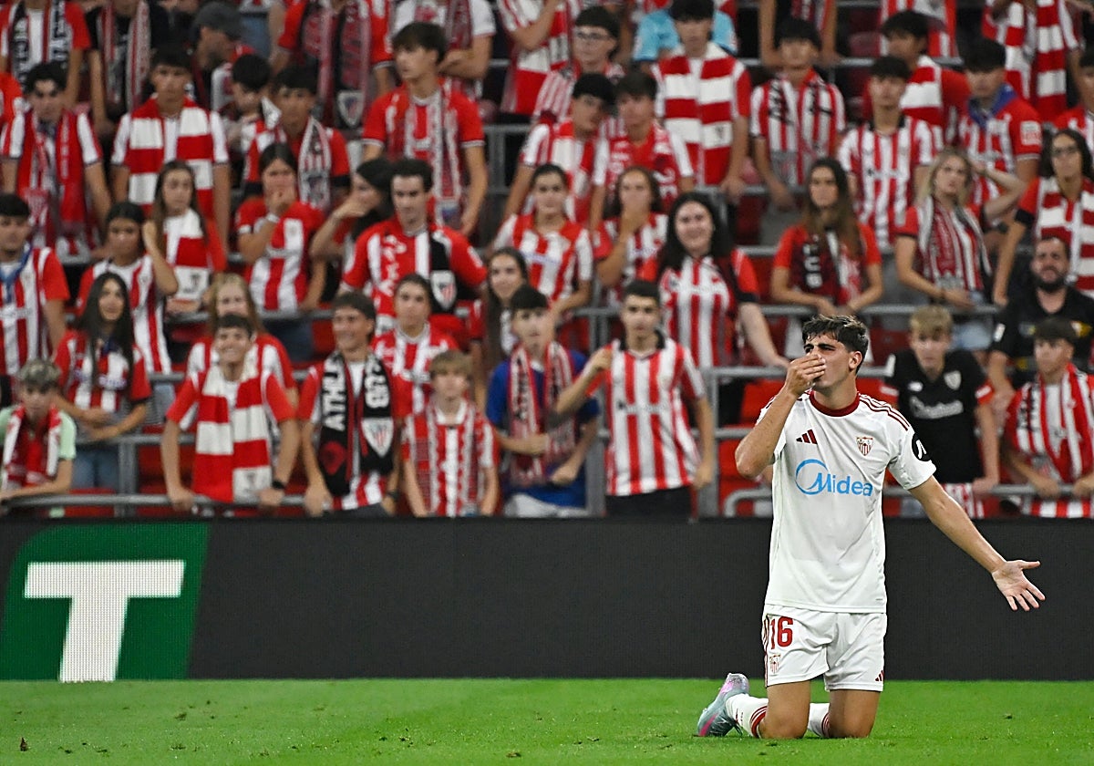 Juanlu, durante el Athletic - Sevilla