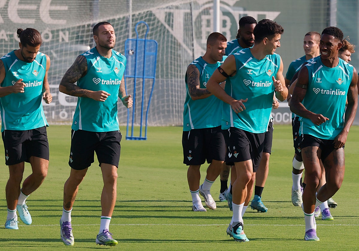 Aitor Ruiba, en el entrenamiento de este miércoles