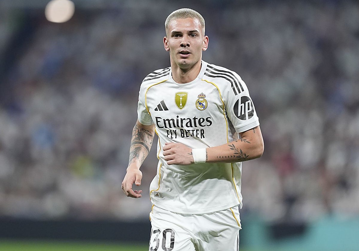 Franco Mastantuono, en su debut con el Madrid ante Osasuna