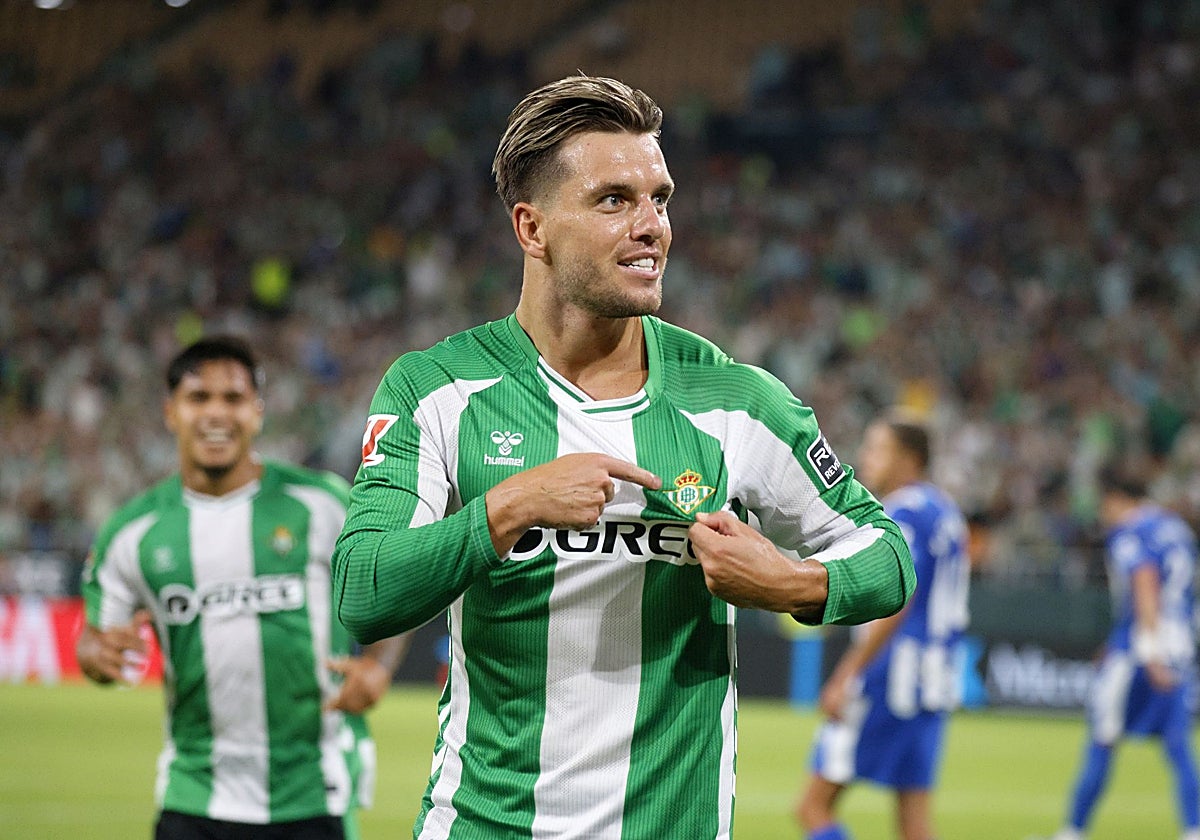 Lo Celso, tras marcar el gol del triunfo en el Betis-Alavés