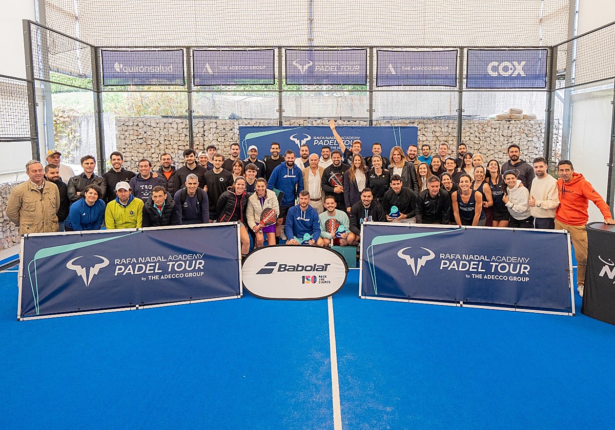Participantes del Rafa Nadal Academy Padel Tour