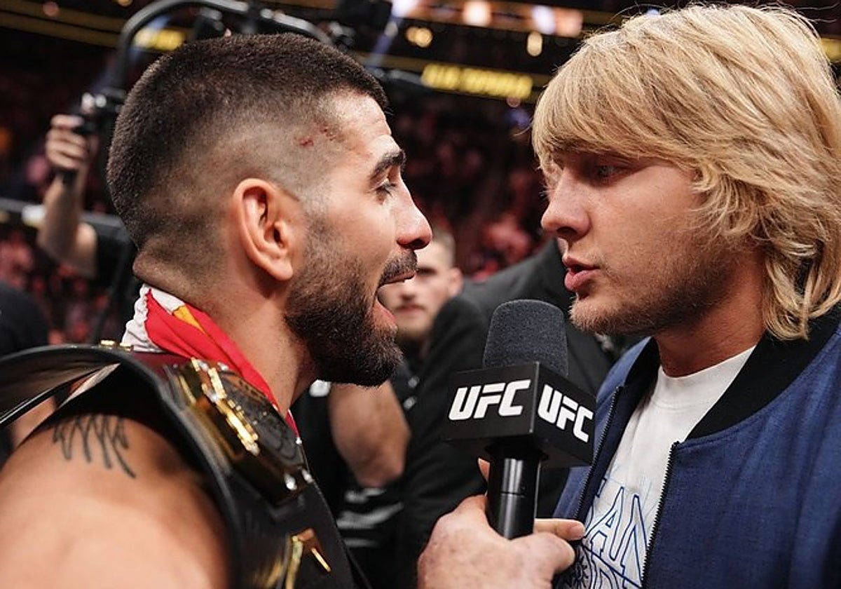 Ilia Topuria, cara a cara con Paddy Pimblett