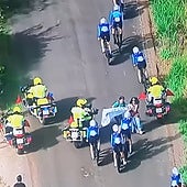 Lío con el equipo Israel en la contrarreloj de la Vuelta