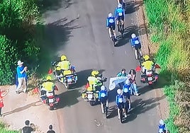 Lío con el equipo Israel en la contrarreloj de la Vuelta