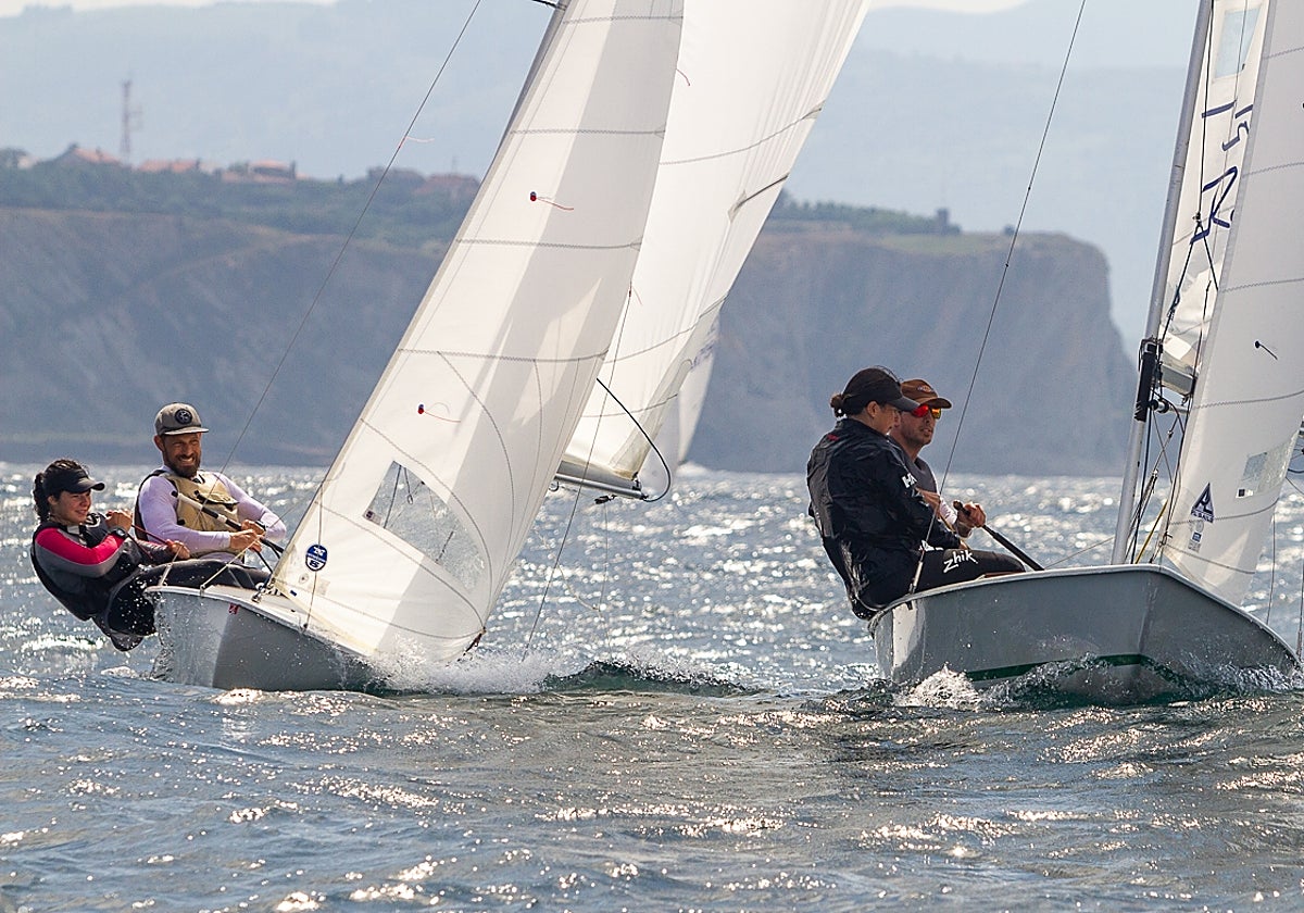 La flota de Snipe en aguas del RCM Abra-RS Club