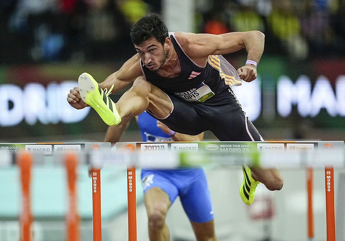 Quique Llopis durante su actuación en la Liga de Diamante en Zúrich