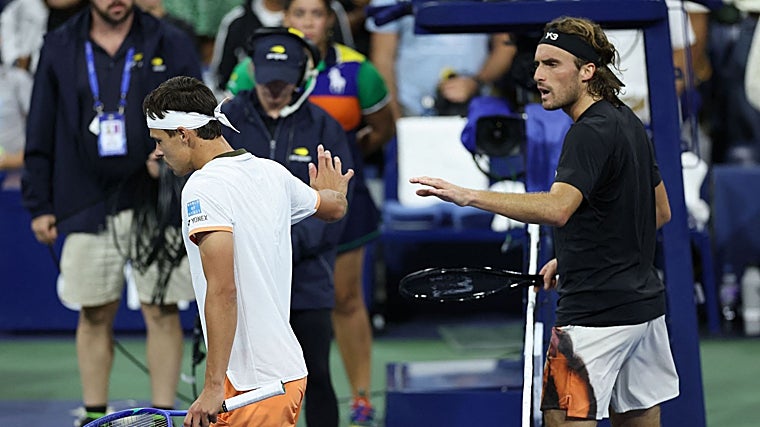 Tsitsipas abronca a Altmaier tras el partido