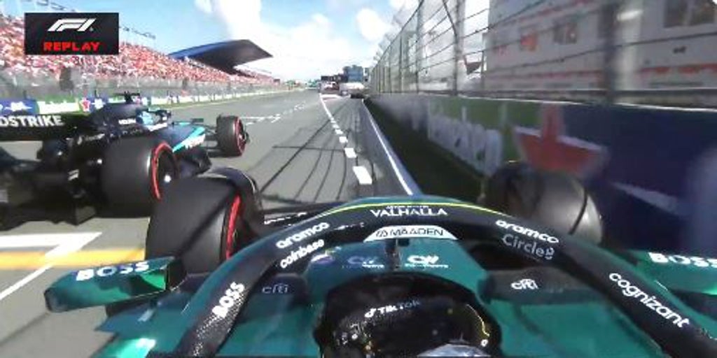 Susto para Alonso: una maniobra de Russell casi lo manda al muro