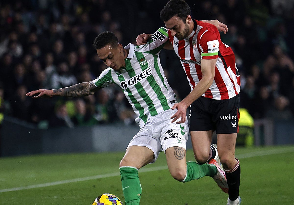 Antony, en el Betis-Athletic de LaLiga 24-25