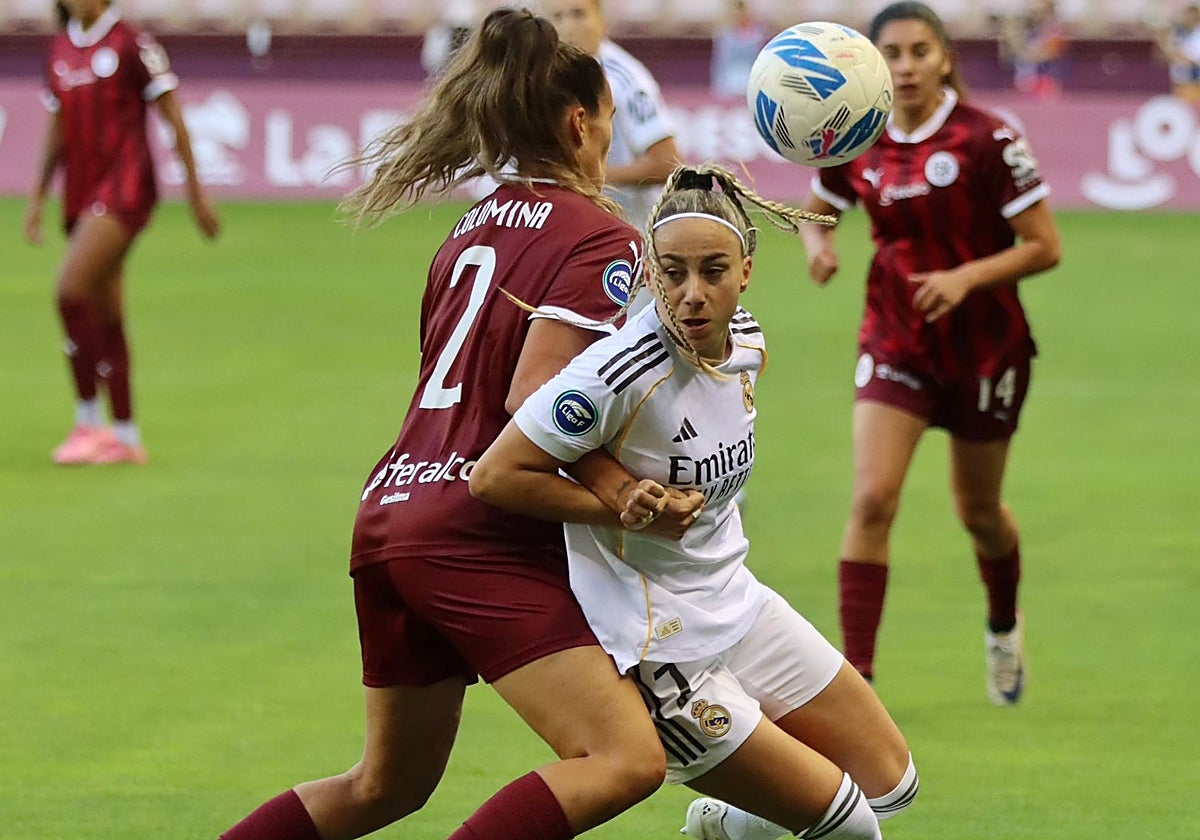 Partido de La Liga F de este fin de semana entre el Dux Logroño y el Real Madrid
