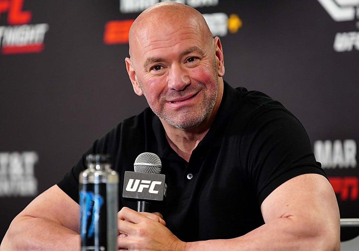 Dana White, en una rueda de prensa