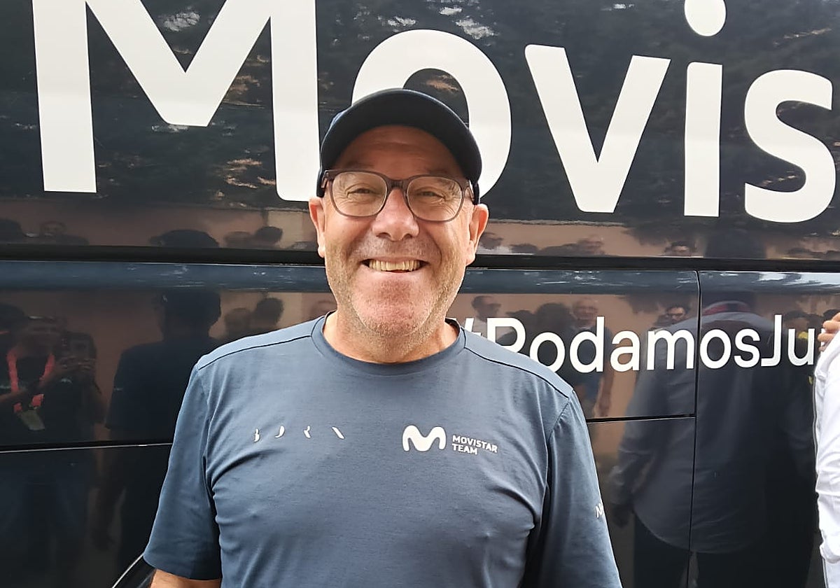 Marcelino Torrontegui, masajista del Movistar