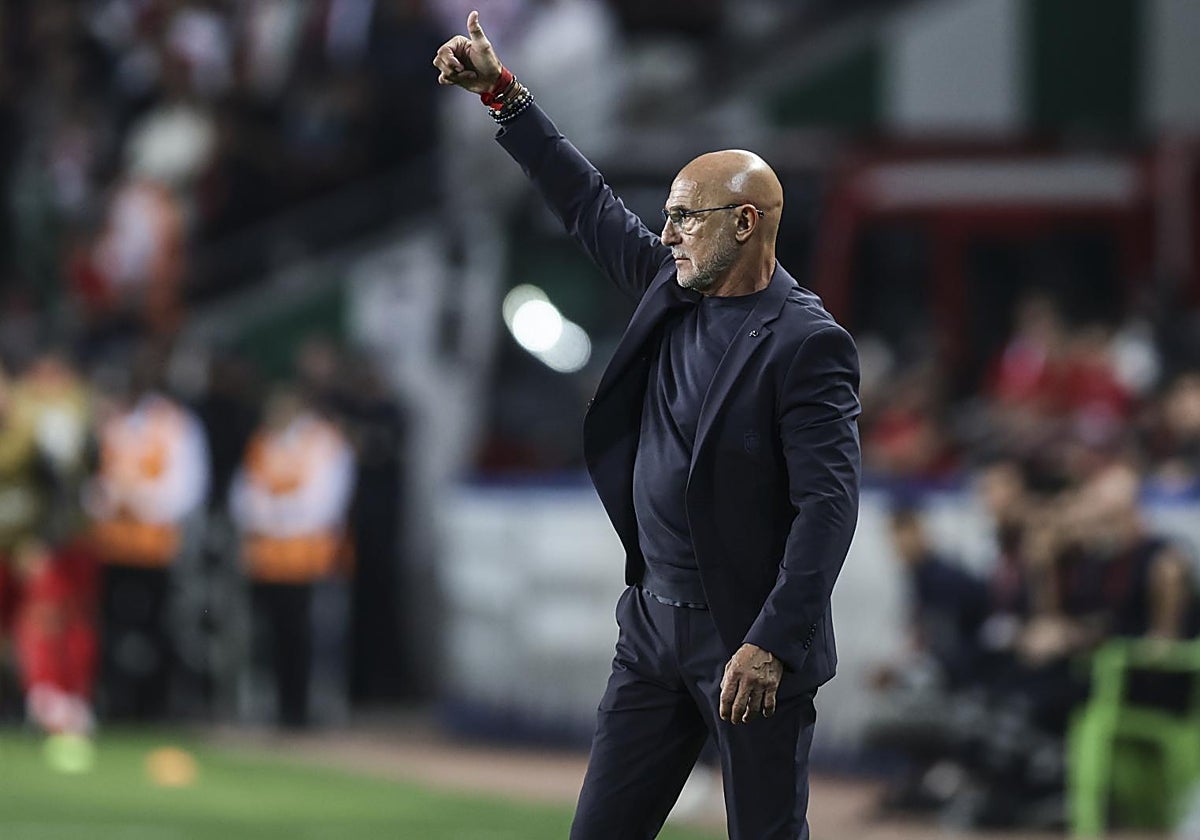 Luis de la Fuente, durante el Turquía - España