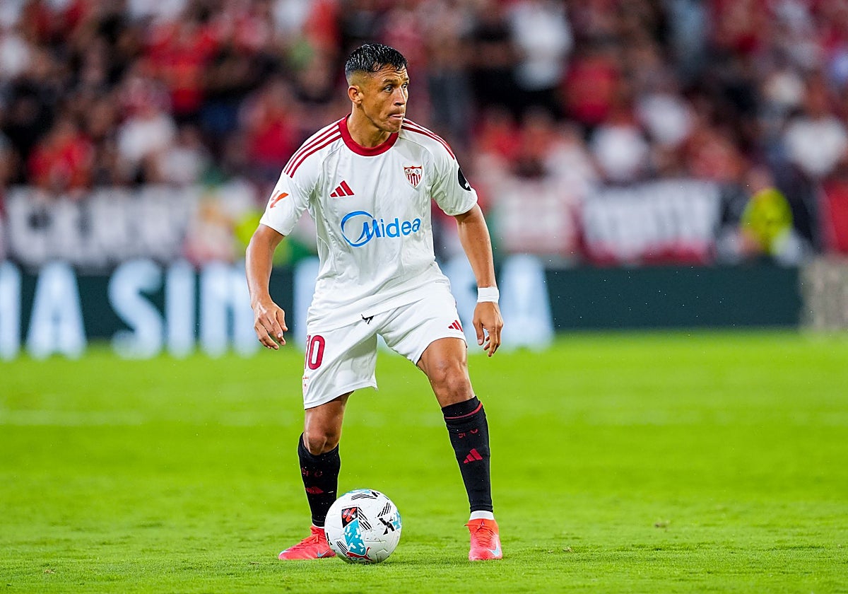 Alexis, en su estreno con el Sevilla FC ante el Elche