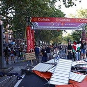 Dos detenidos y 22 policías heridos, el balance de un escenario dantesco