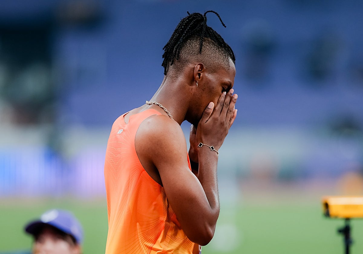Jordan Díaz, tras su único salto en los Mundiales de Tokio