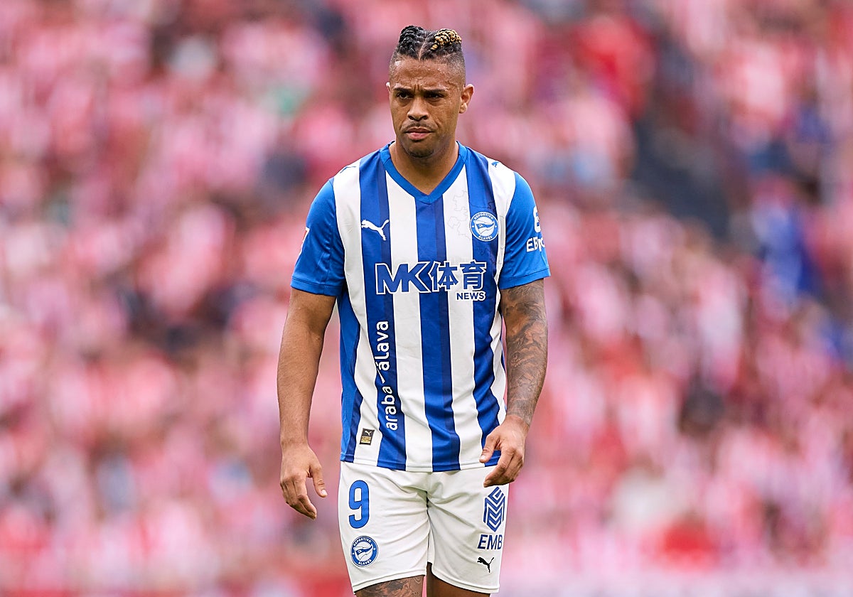 Mariano Díaz, durante el último partido del Alavés