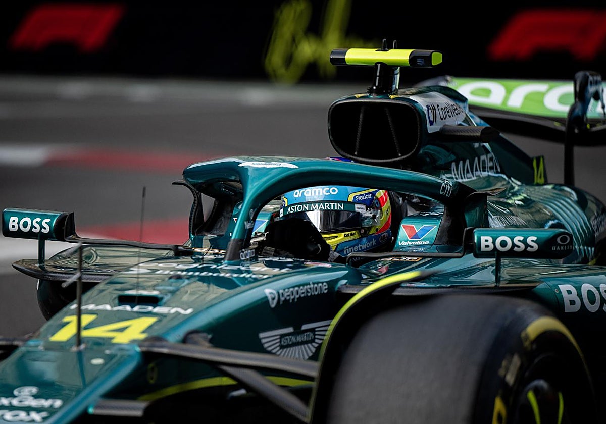 Alonso, durante el GP de Azerbaiyán