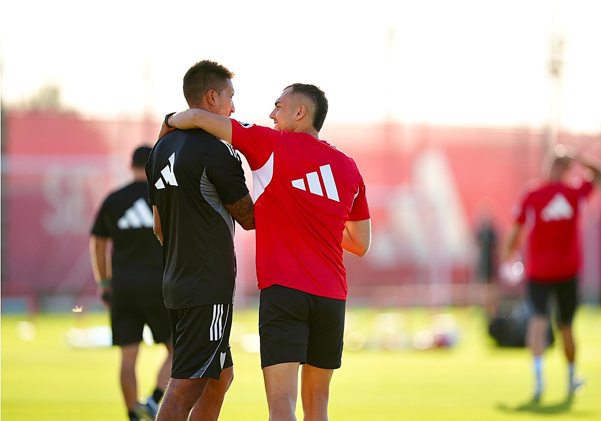 Jordán, en el entrenamiento de este miércoles