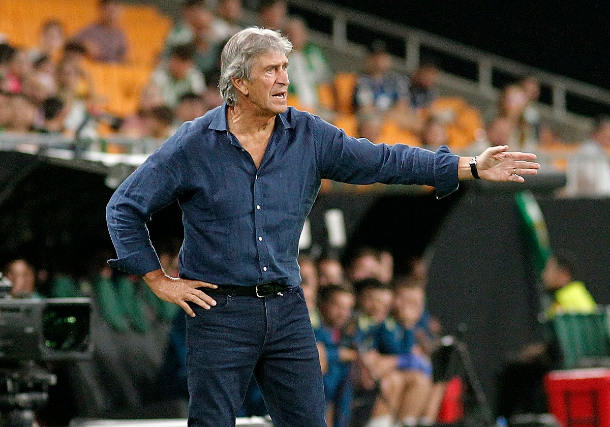El entrenador del Betis, Manuel Pellegrini