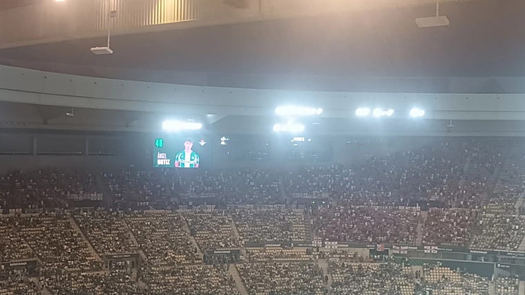 La ubicación de los hinchas ingleses en la Cartuja