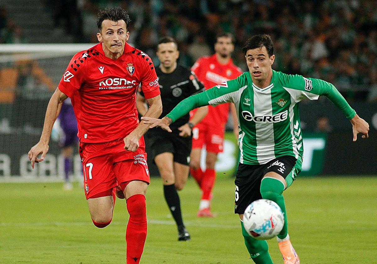 Betis - Osasuna, las estadísticas del partido