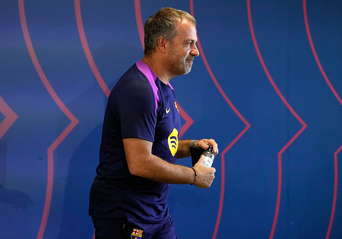 El entrenador del Barcelona, Hansi Flick