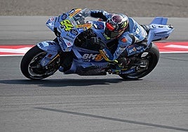 La caída y lesión de Marc Márquez desluce la victoria de Fermín Aldeguer