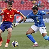 Pablo García, titular y pase en el gol del triunfo de España sub 20 ante Brasil