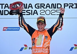 El sevillano José Antonio Rueda, nuevo campeón del mundo de Moto3