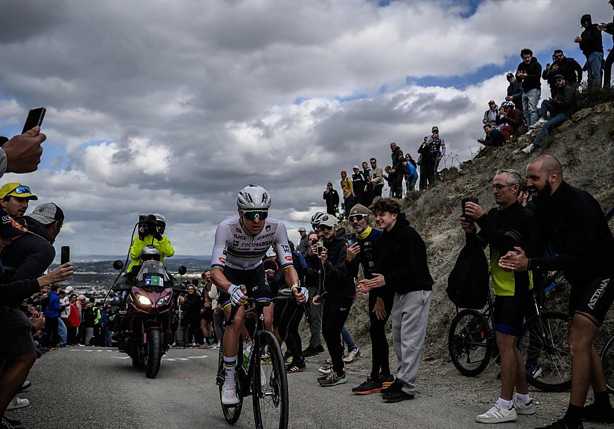 Tadej Pogacar, en el Campeonato de Europa