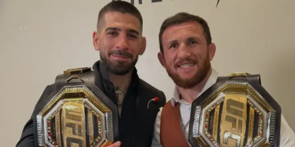 El emotivo mensaje de Ilia Topuria al campeón Merab Dvalishvili: «Eres un ejemplo de trabajo y sacrificio»