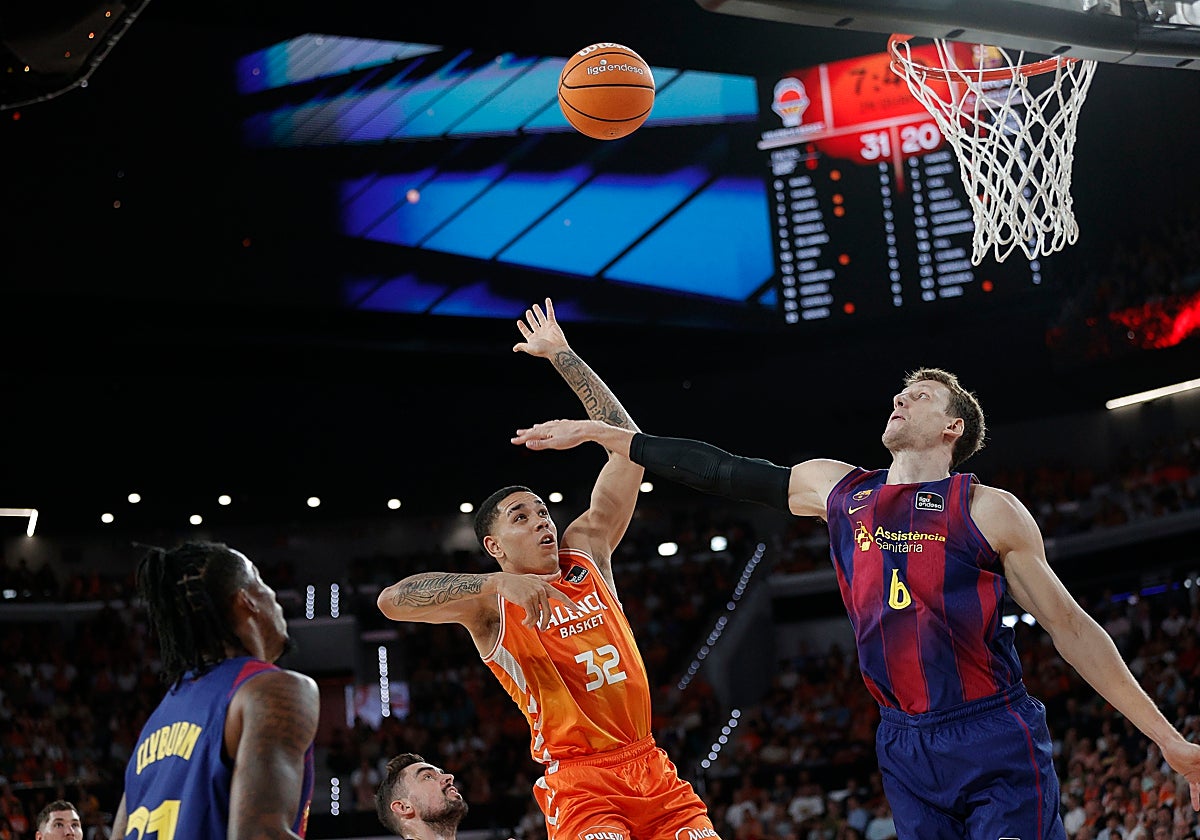 Una imagen del Barça - Valencia, el último encuentro disputado en el Palau