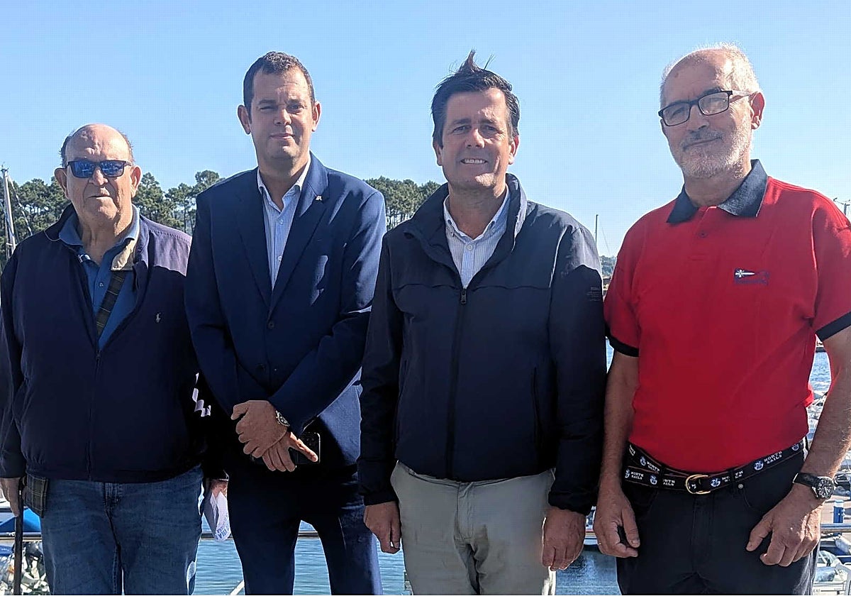 De izquierda a derecha Alfonso, Mandado, Raúl Albores, Marcos Guisasola, Fernando Pazó Olmedo