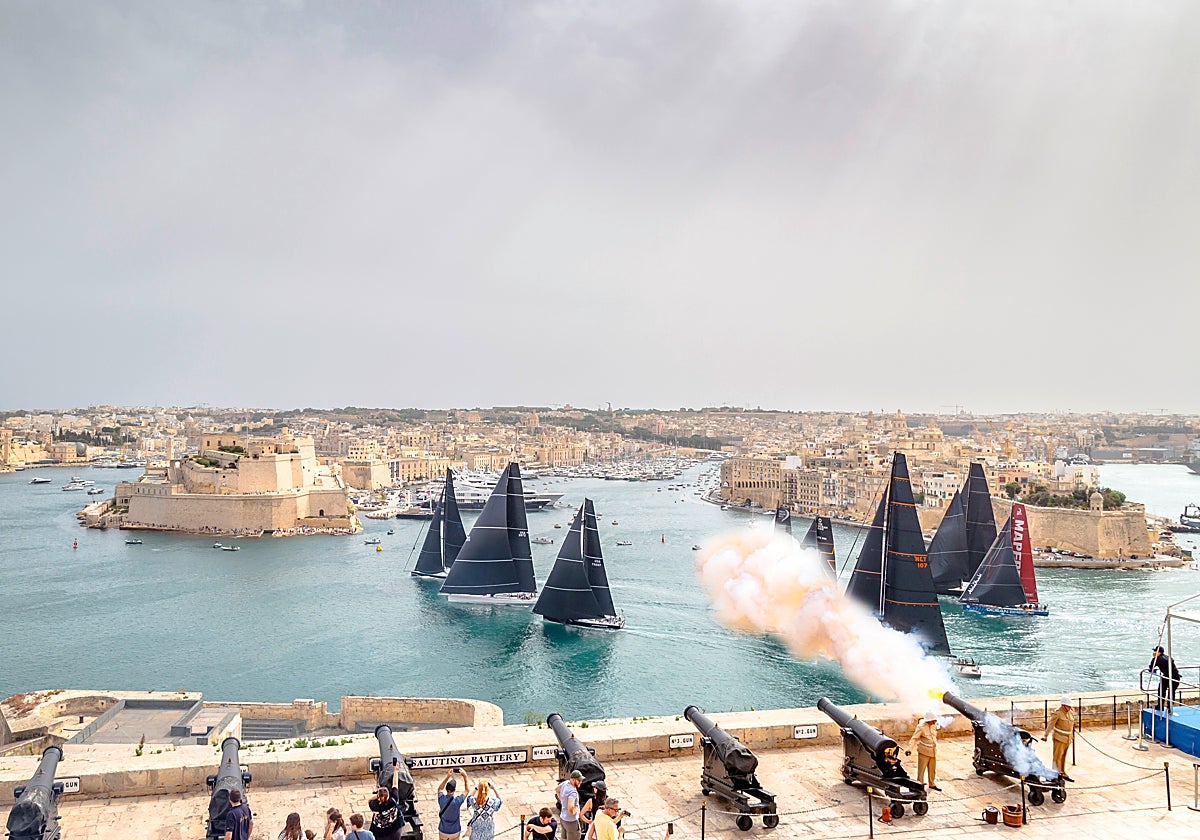 Salida desde Malta de la última edición de la Rolex Middle Sea Race