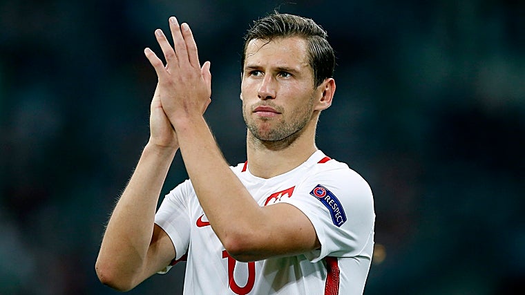 Krychowiak, con la selección polaca