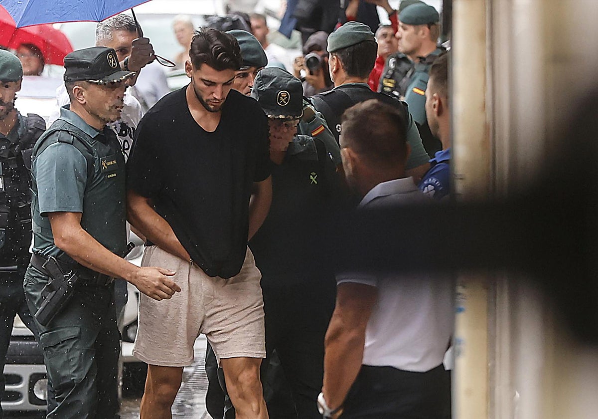 Rafa Mir, el día de su detención, en septiembre de 2024