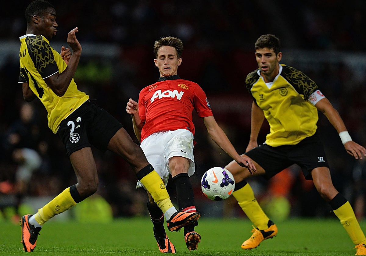 Un joven Januzaj, en un amistoso contra el Sevilla en 2013