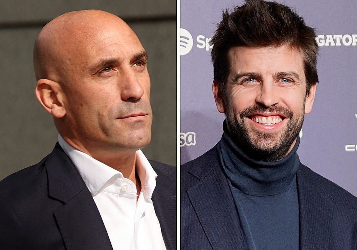 Luis Rubiales y Gerard Piqué