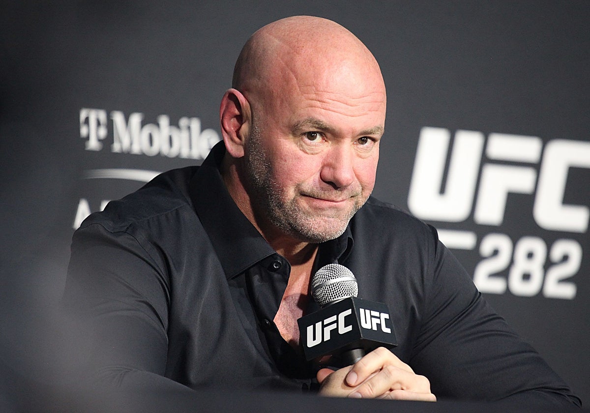 Dana White, en una rueda de prensa