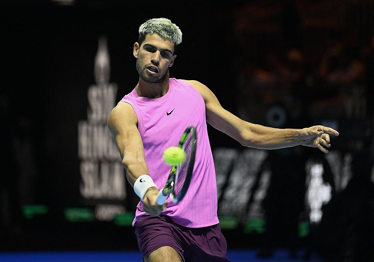 Alcaraz, durante el torneo de los Seis Reyes