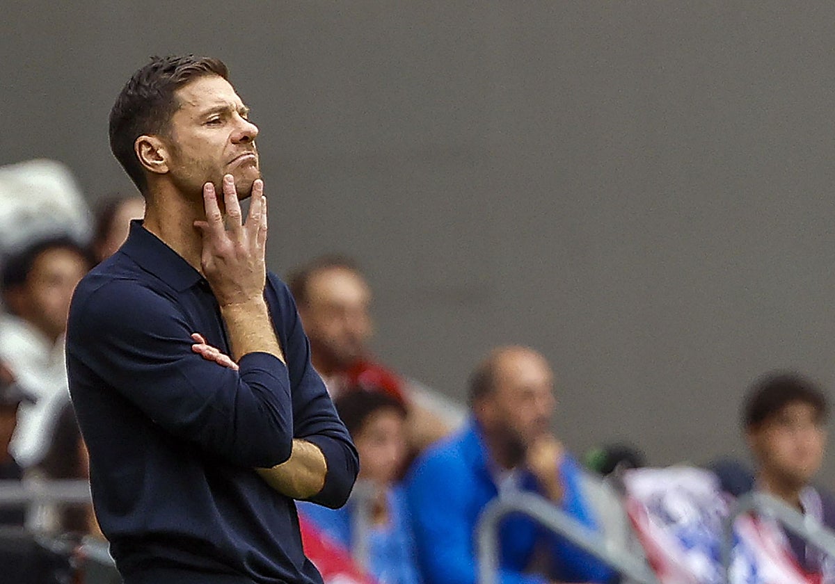 Xabi Alonso, durante un partido de liga