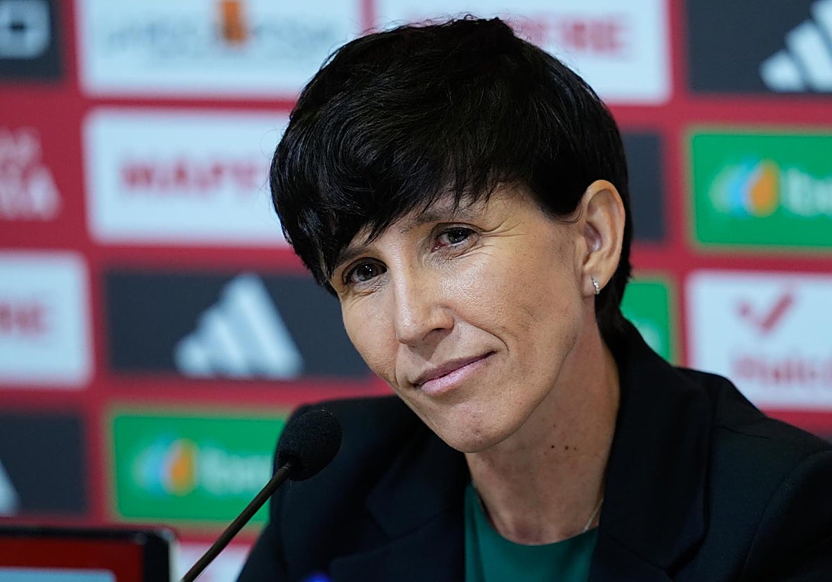La seleccionadora Sonia Bermúdez, durante su comparecencia de este viernes