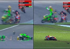 Leve alivio tras el grave accidente en Moto3: Dettwiler, «en estado crítico pero estable» tras ser operado