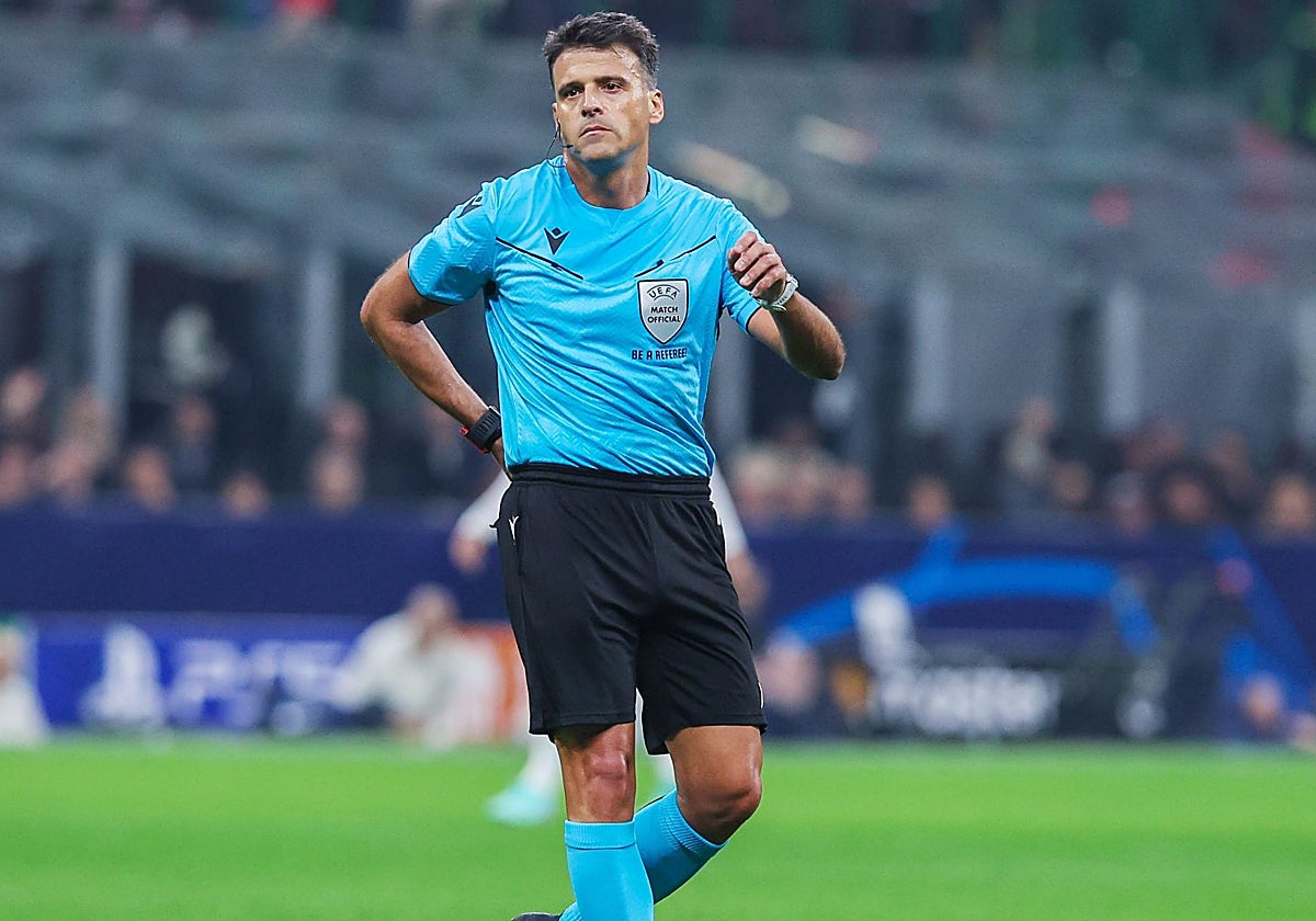 Jesús Gil Manzano, en un partido de la Champions League